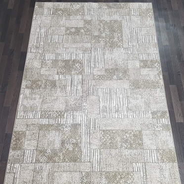 Ковер бельгийский 690355565 Fresco Palazzo (PP Heatset Высокоплотный, бежевый, серый)