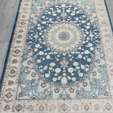 Ковер A050B - D.BLUE / CREAM - Прямоугольник - коллекция ZARINA