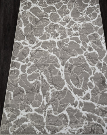 Ковер российский F389 SILVER (Полипропилен, серый) прямоугольный