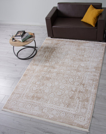 Ковер 21365C - D.BEIGE / WHITE - Прямоугольник - коллекция ANATOLIA