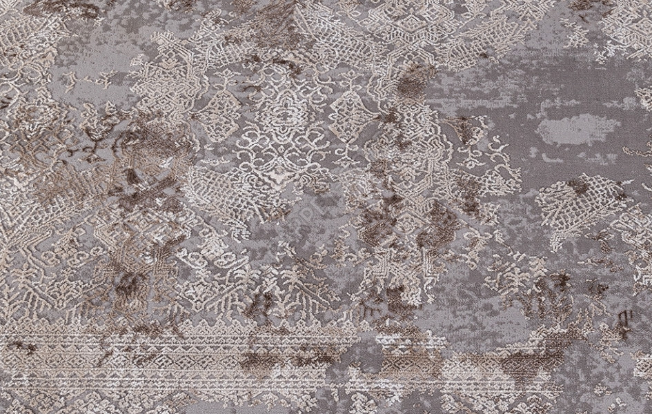 Ковер 03851C - GREY / BROWN - Круг ARMINA