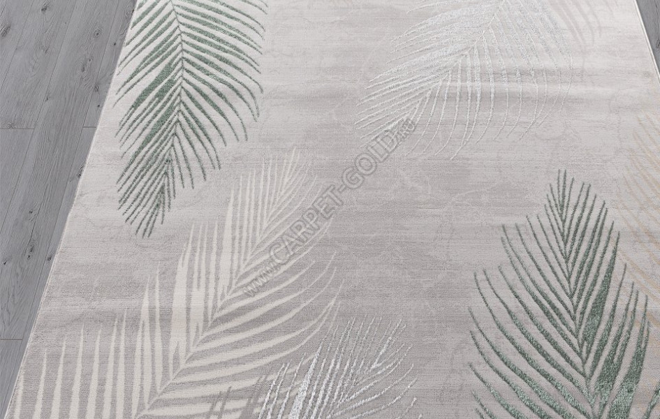 Ковер F167 - GRAY-D.GREEN - Прямоугольник - коллекция LIMAN