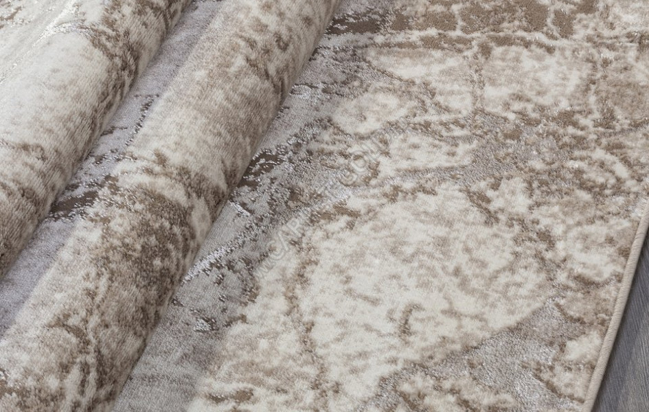 Ковер в стиле модерн F175 - BEIGE - Прямоугольник - коллекция ALABAMA