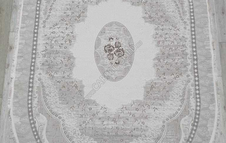 Турецкий ковер Amatis Lux 36548A OVAL L.BEIGE / L.BEIGE