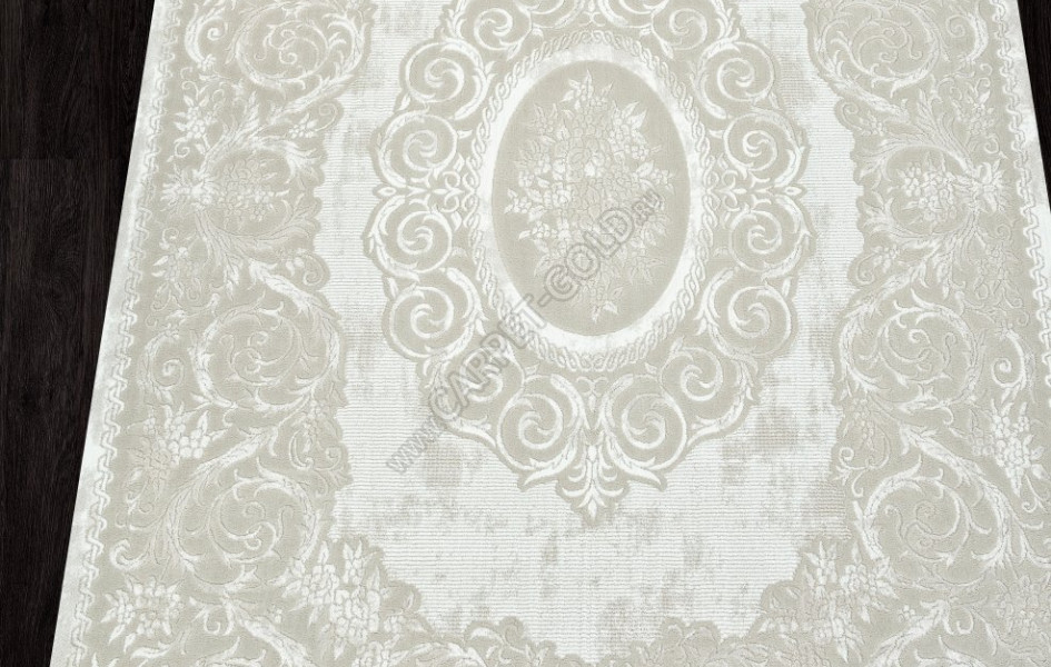 Ковер E413AC - BEIGE / WHITE - Прямоугольник - коллекция SIROCCO