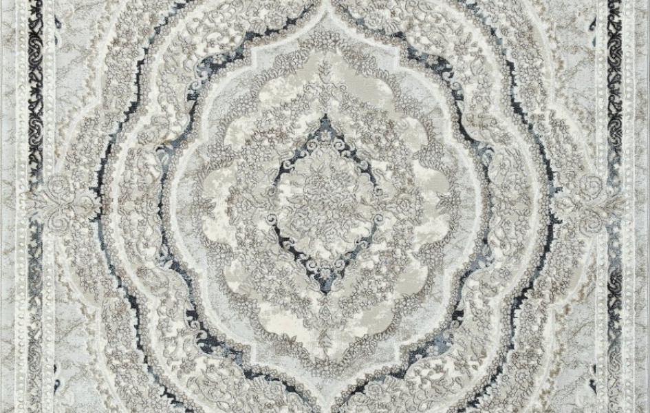 Ковер N2044A - L.BEIGE / D.GREY - Прямоугольник - коллекция POMPEI