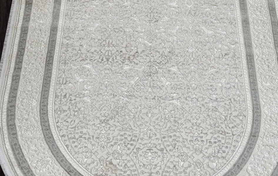Ковер 30020T - L.GREY / CREAM - Овал - коллекция SANDALI