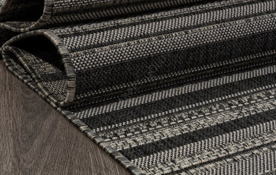 Ковер S146 - BLACK-GRAY - Прямоугольник - коллекция KAIR