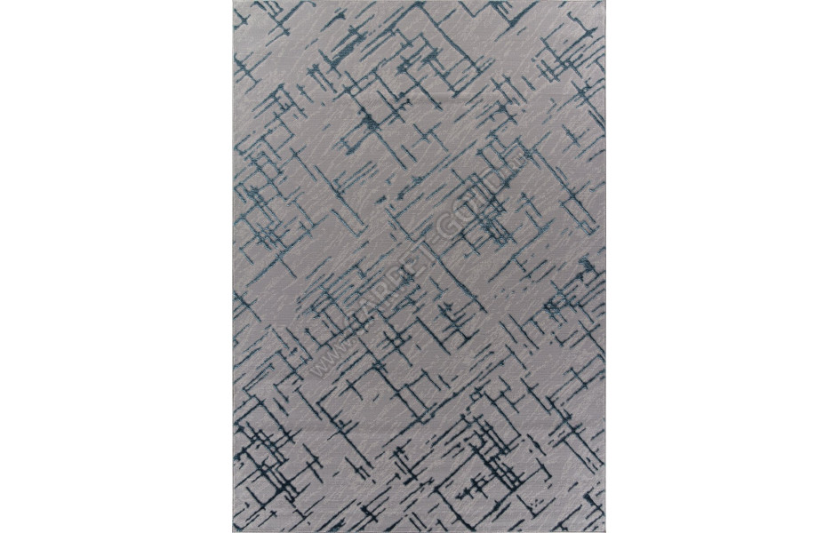 Ковер F164 - GRAY-D.BLUE - Прямоугольник - коллекция LIMAN