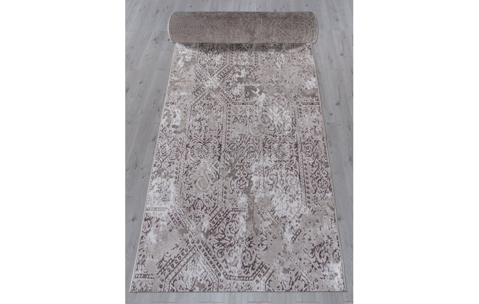 Ковер F390 - GRAY - Дорожка - коллекция SILVER