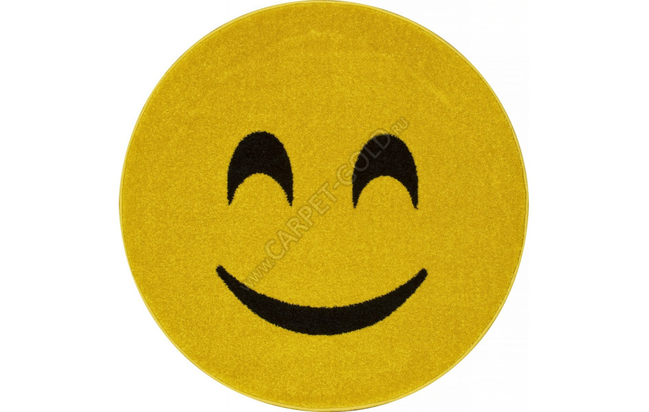 Ковер NC16 - YELLOW - Круг - коллекция SMILE