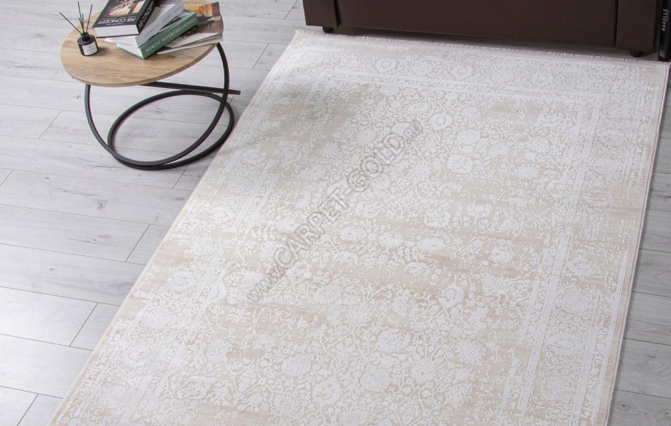 Ковер 21365C - D.BEIGE / WHITE - Прямоугольник - коллекция ANATOLIA